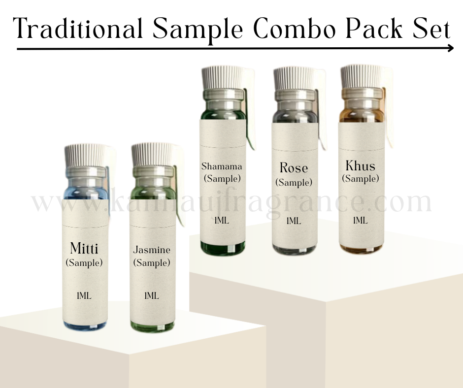 Traditional Sample Combo Pack Set | Pure Natural Attar By Kannauj
