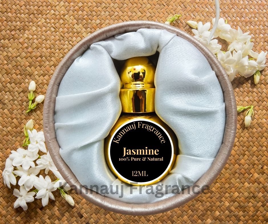 Jasmine Attar (Jasminum sambac) | Authentic Indian Attar | Pure Natural Jasmine Attar By Kannauj