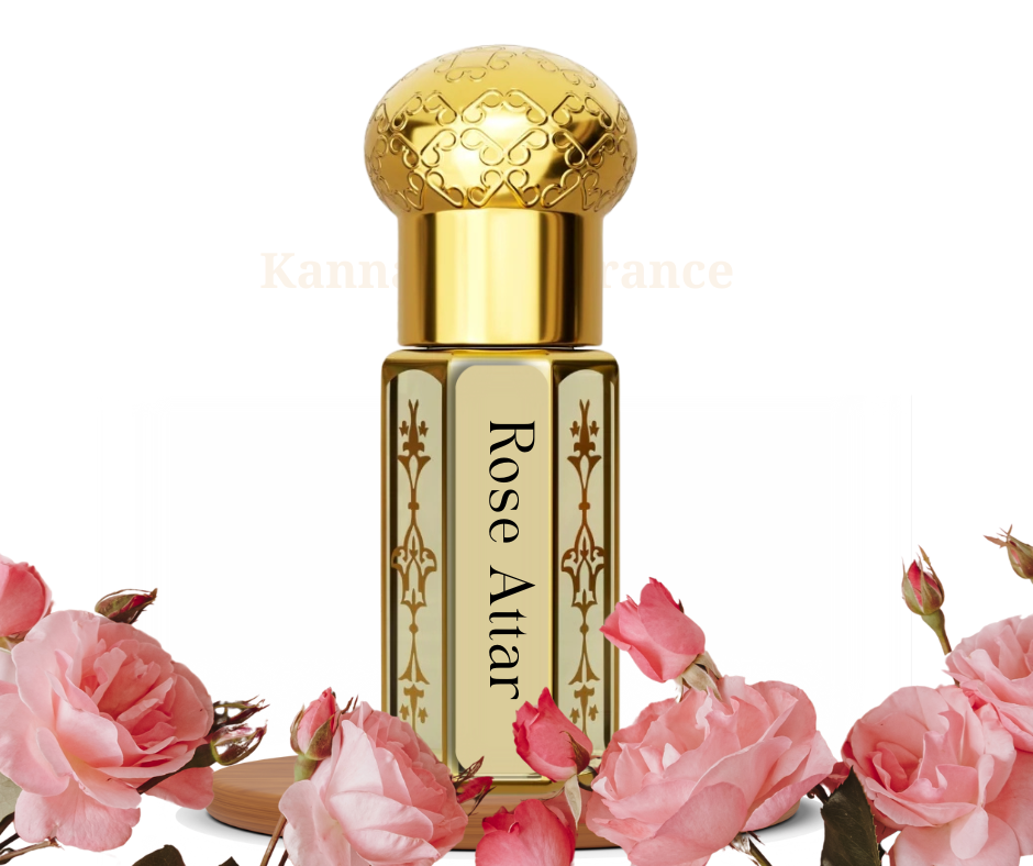 Rose Attar (Rosa damascena) | Authentic Indian Attar | Pure Natural Rose Attar By Kannauj