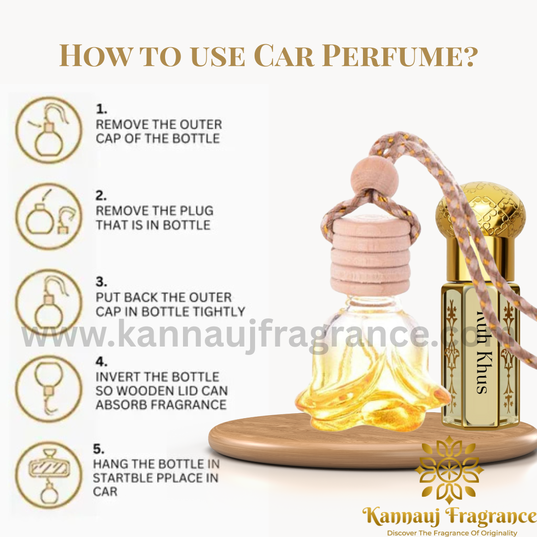 Ruh Khus Car Perfume Natural Fragrance from Kannauj