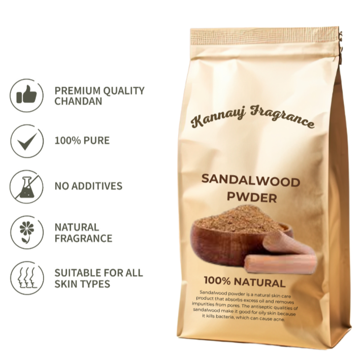 Pure Natural Sandalwood Powder | Chandan Powder By Kannauj | 100% Pure Natural Powder