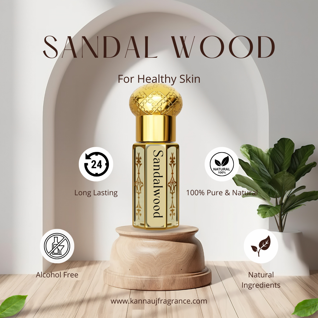 Sandalwood Attar (Chandan) | Authentic Indian Attar | Pure Natural