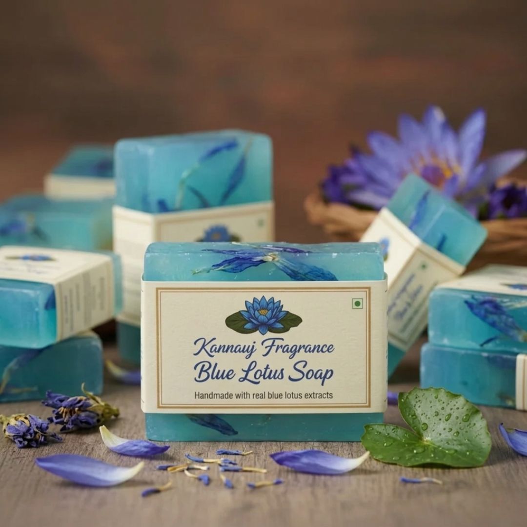 Blue Lotus Soap | Handmade Soap By Kannauj