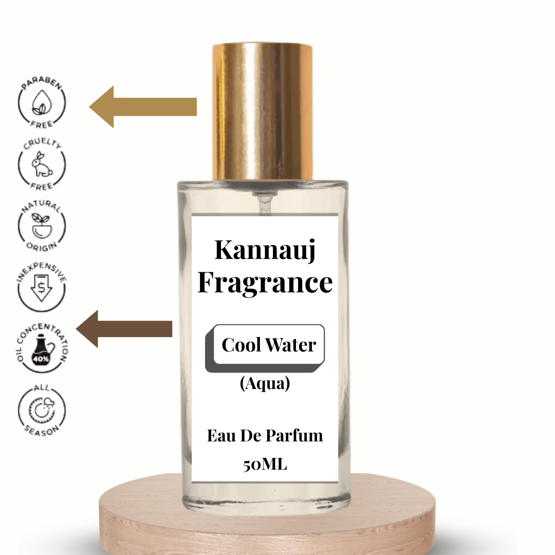 Cool Water Perfume | Eau De Parfum By Kannauj | Natural Perfume