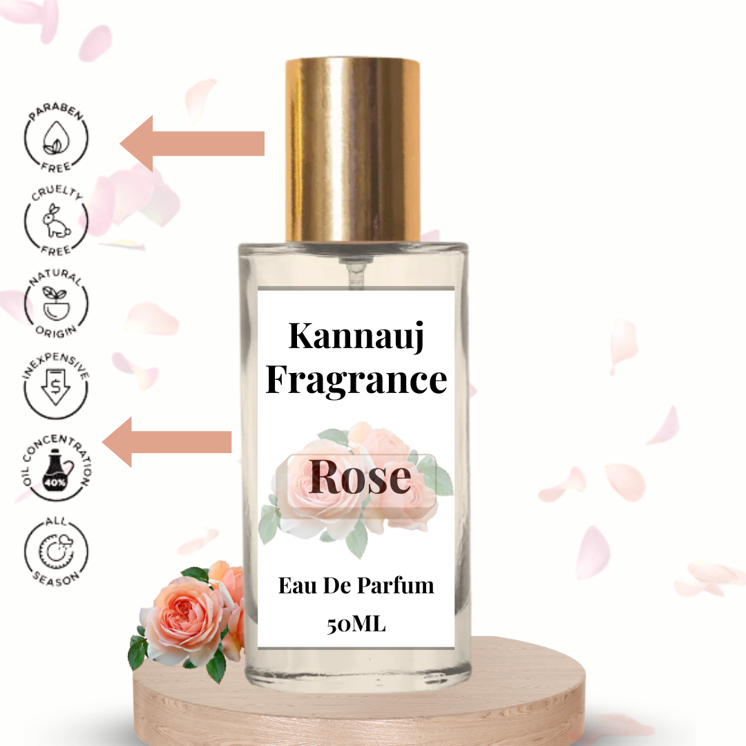 Rose Perfume | Eau De Parfum By Kannauj | Natural Perfume