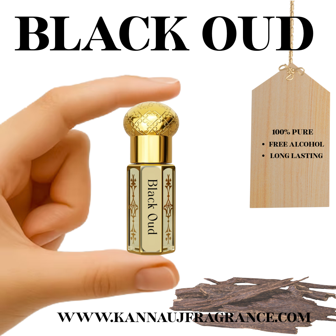 Black Oud Attar | Authentic Indian Attar | Pure Natural Oud Rose Attar By Kannauj