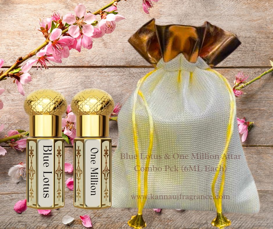Blue Lotus & One Million Attar Combo Pack (6ML Each)