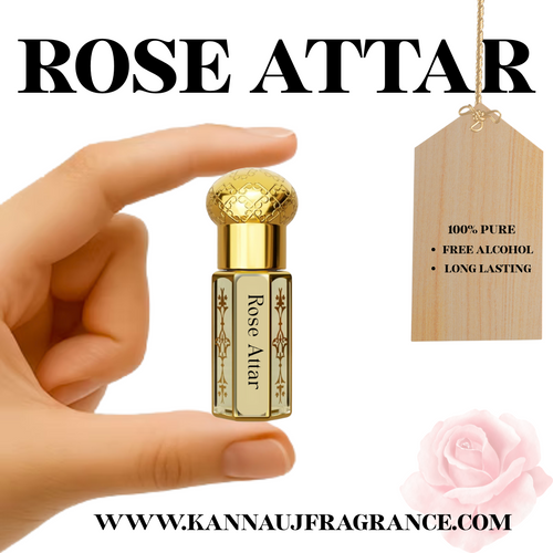 Rose Attar (Rosa damascena) | Authentic Indian Attar | Pure Natural Rose Attar By Kannauj