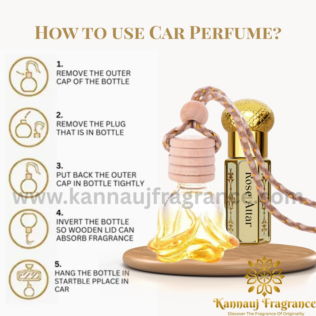 Rose Car Perfume By Kannauj Fragrance | Natural Fragrance