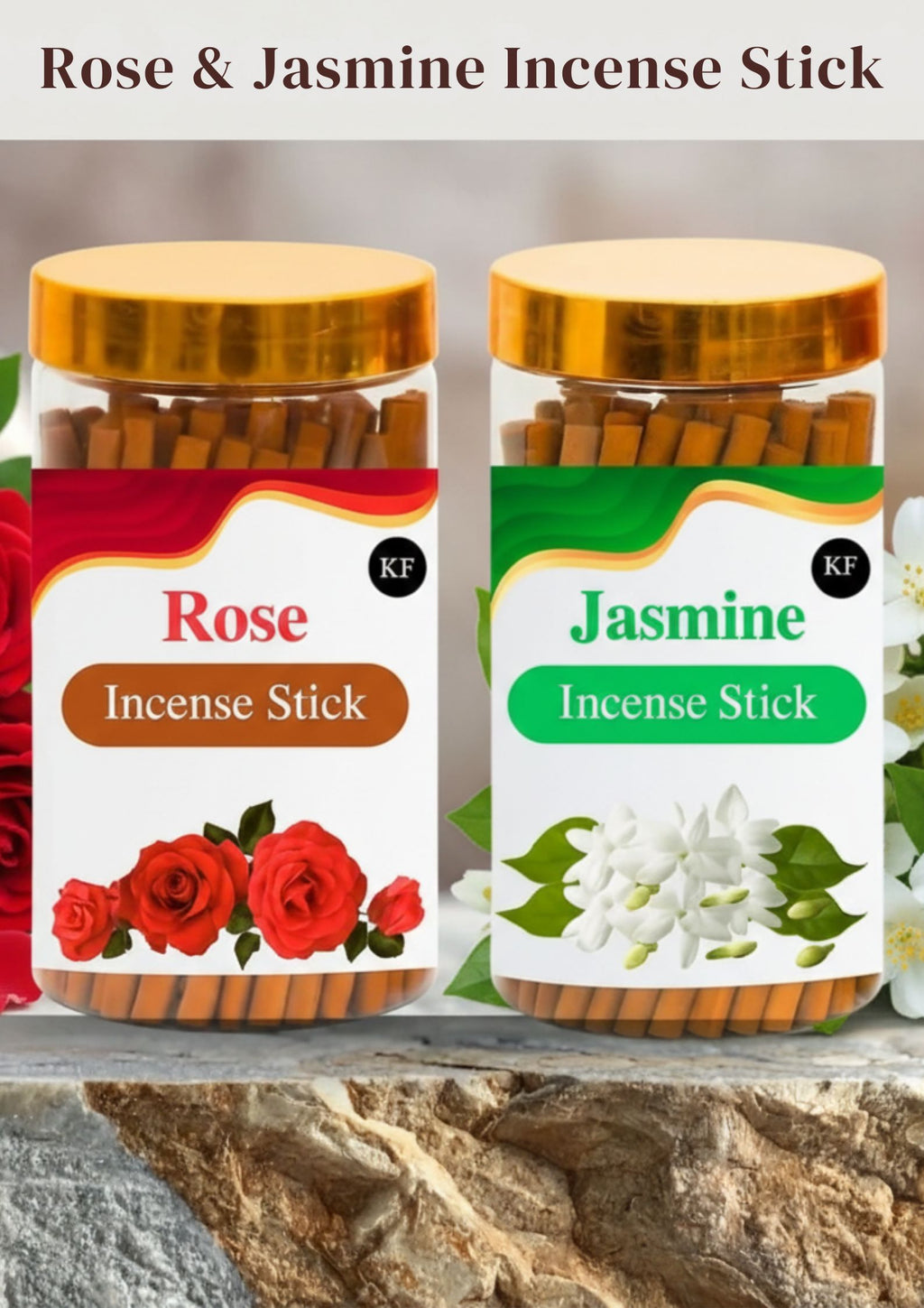 Natural Rose & Jasmine  Incense Stick