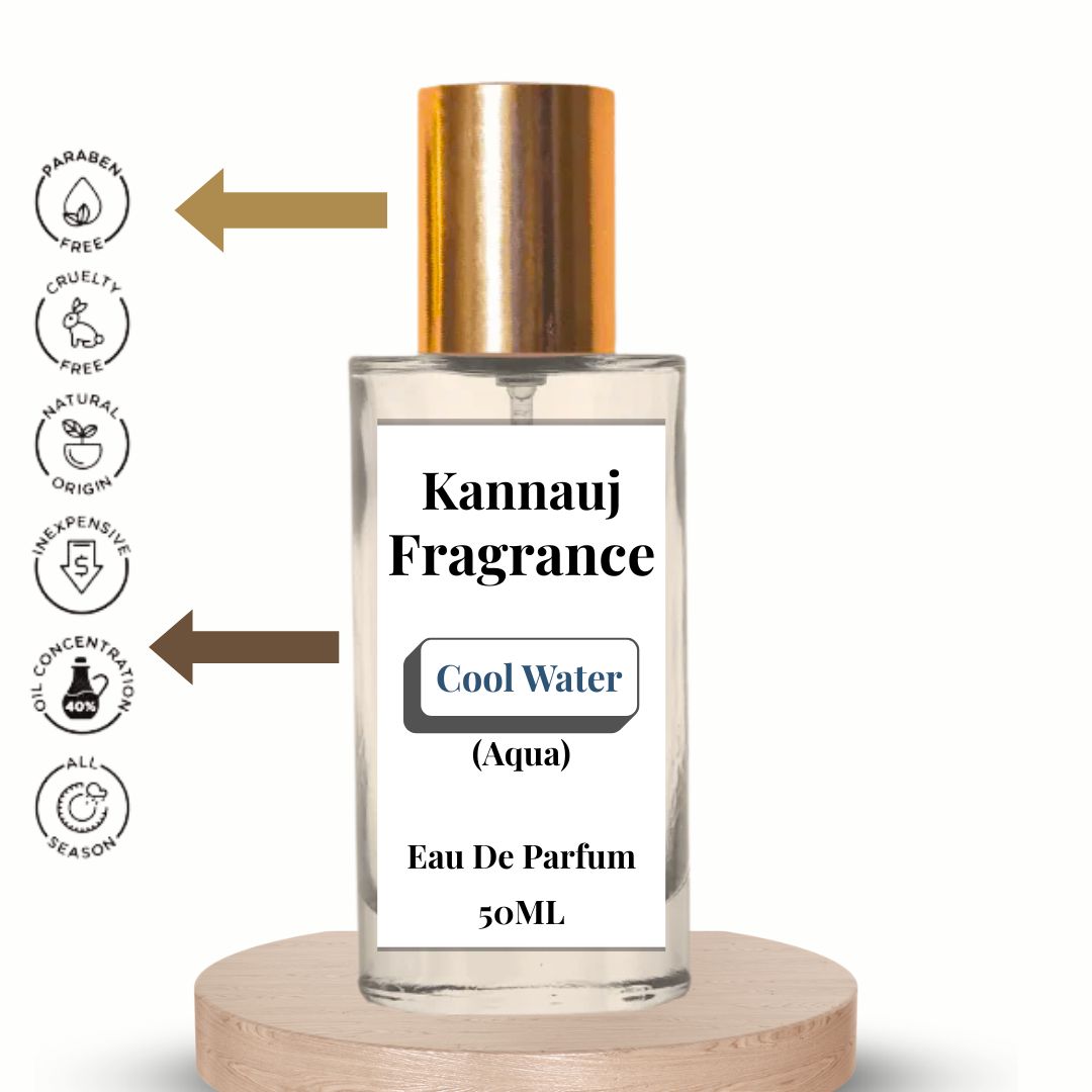 Cool Water Perfume | Eau De Parfum By Kannauj | Natural Perfume