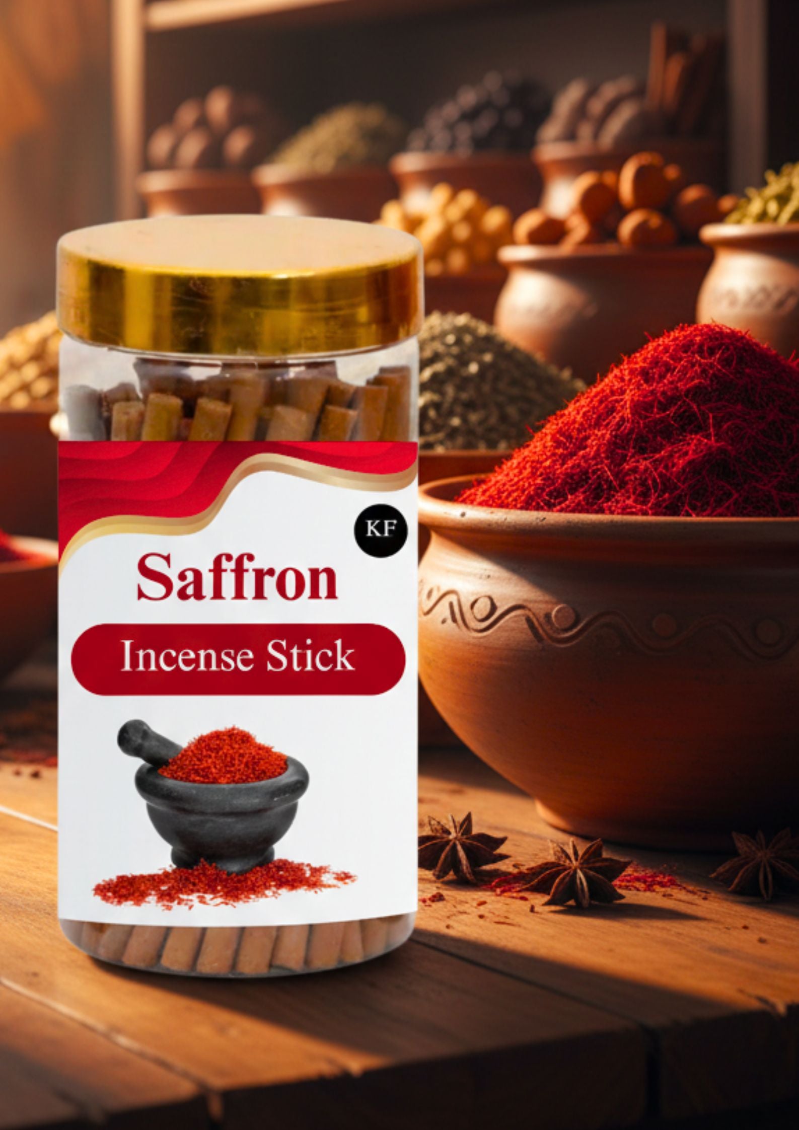 Saffron Incense Stick | Natural Incense Fragrance By Kannauj