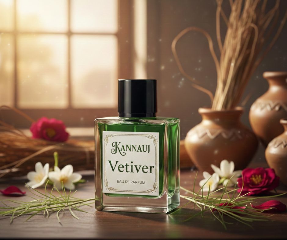 Vetiver Perfume — Eau De Parfum Fresh from the Roots Oil for Men & Women