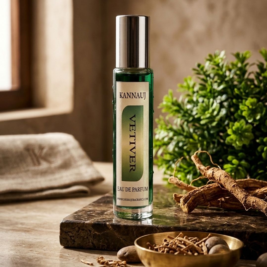 Vetiver Perfume — Eau De Parfum Fresh from the Roots Oil for Men & Women