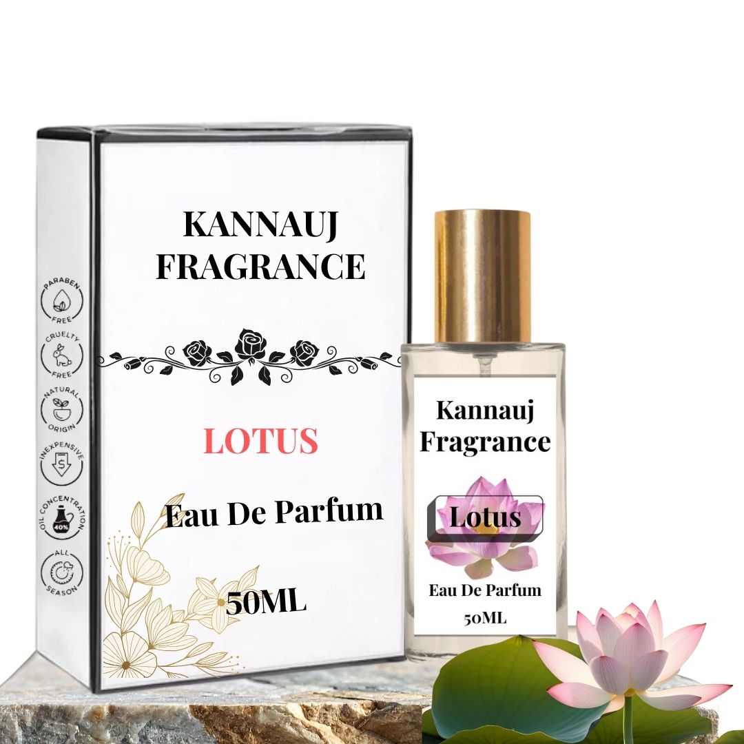 Lotus Perfume | Eau De Parfum By Kannauj | Natural Perfume