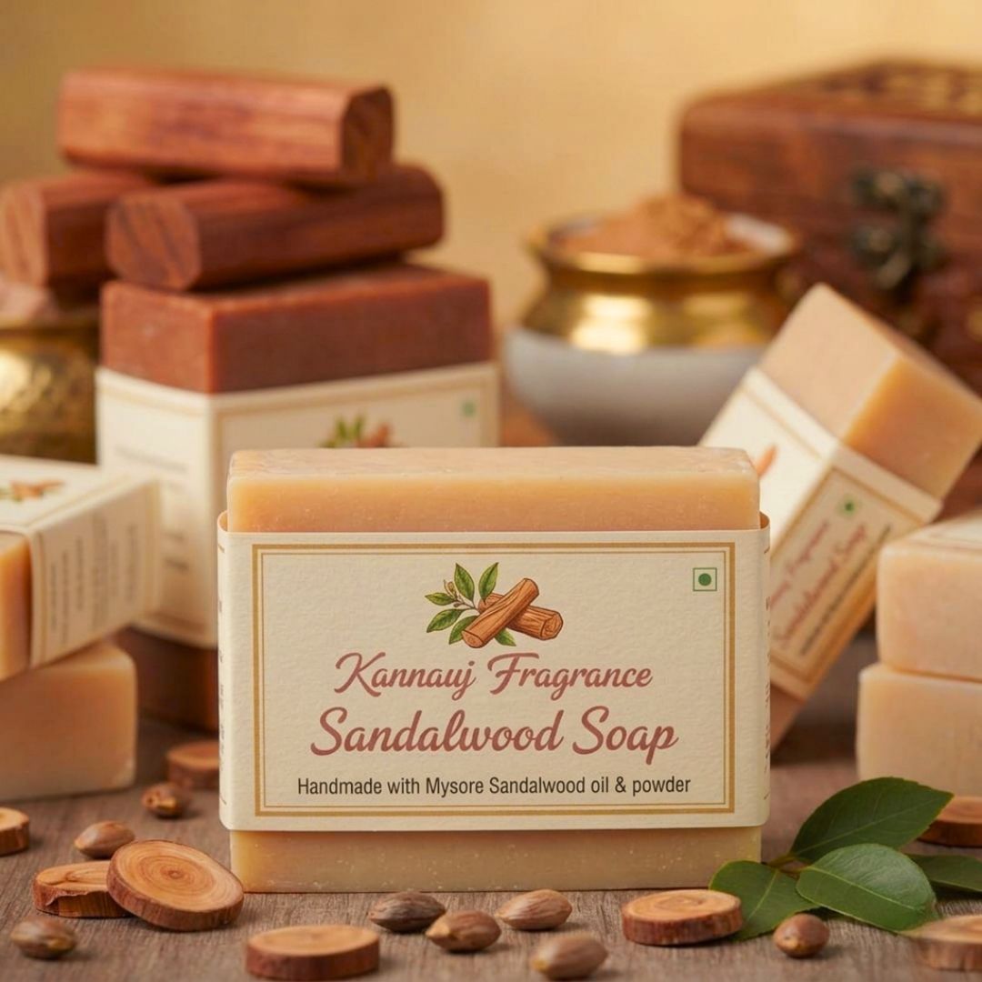 Natural Sandalwood Soap | Handmade Soap By Kannauj