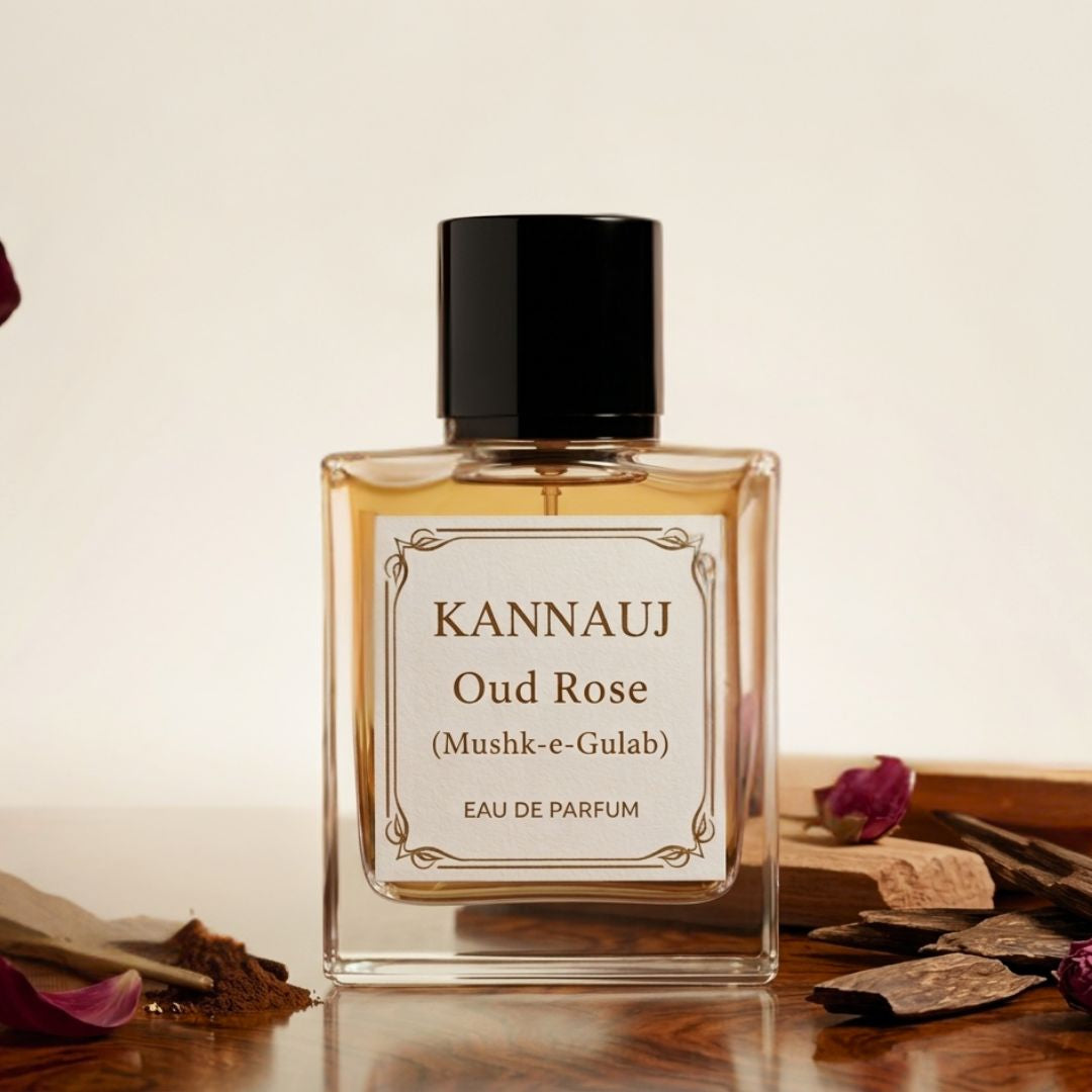 Oud Rose Perfume - Eau De Parfum By Kannauj | Natural Perfume