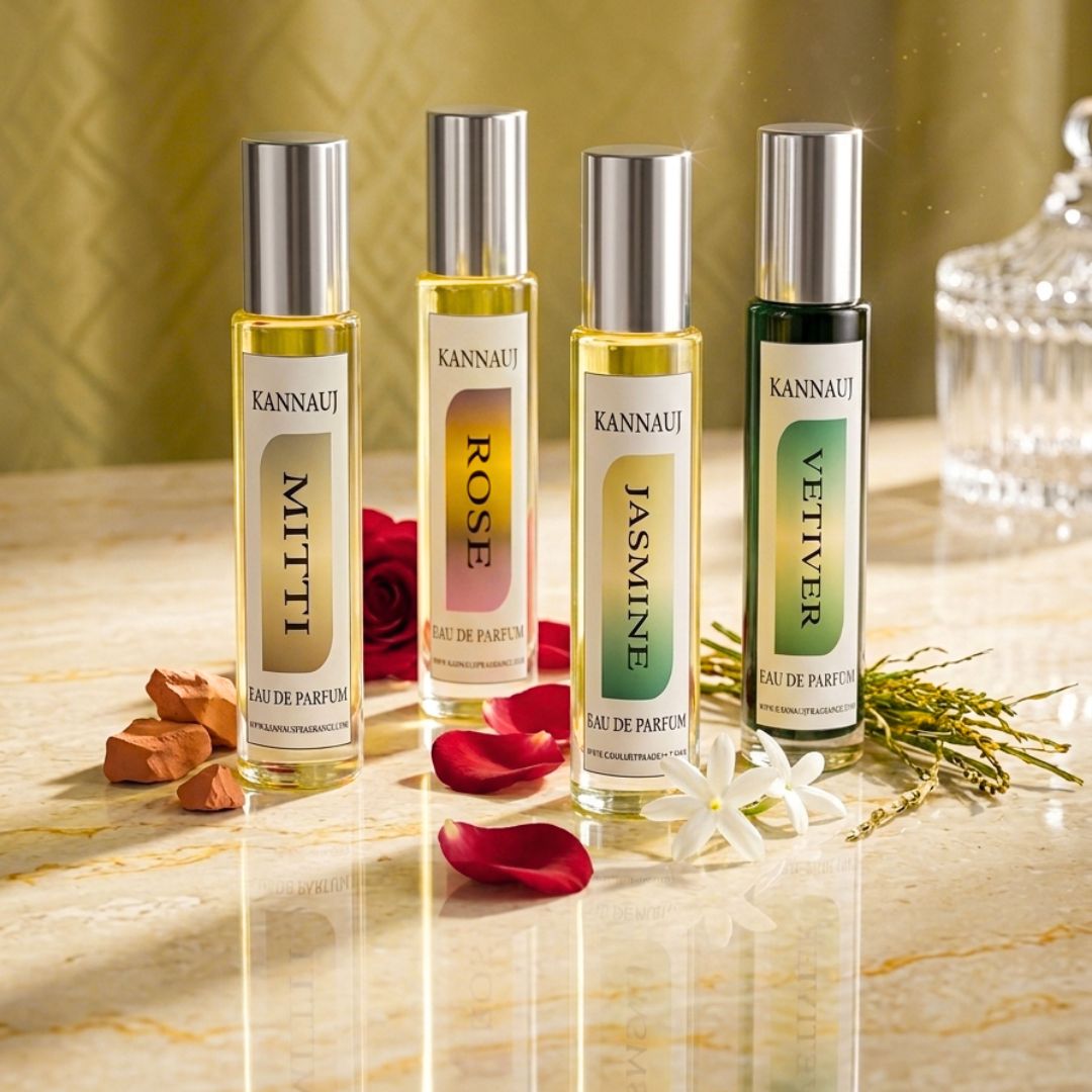 Premium Quality Perfume Gift Set (4x20MLEach) - Handcrafted EDP & Perfume Oil
