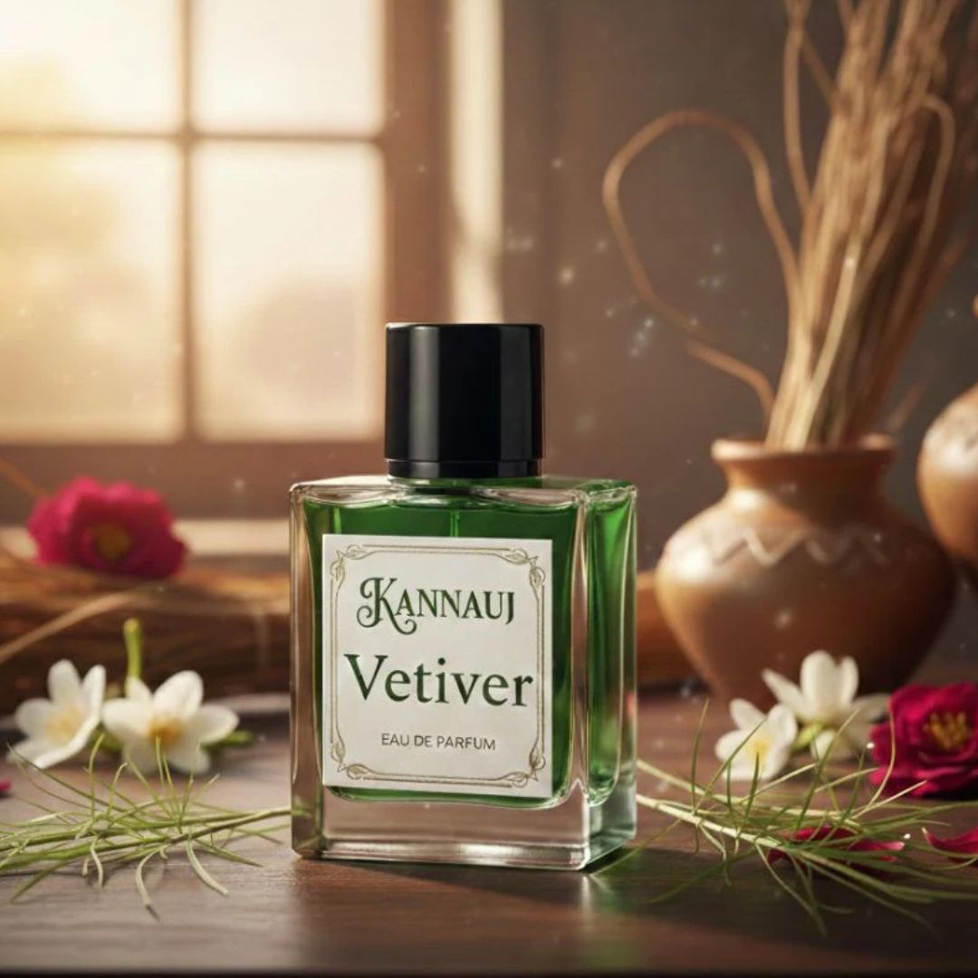 Vetiver Perfume — Eau De Parfum Fresh from the Roots Oil for Men & Women